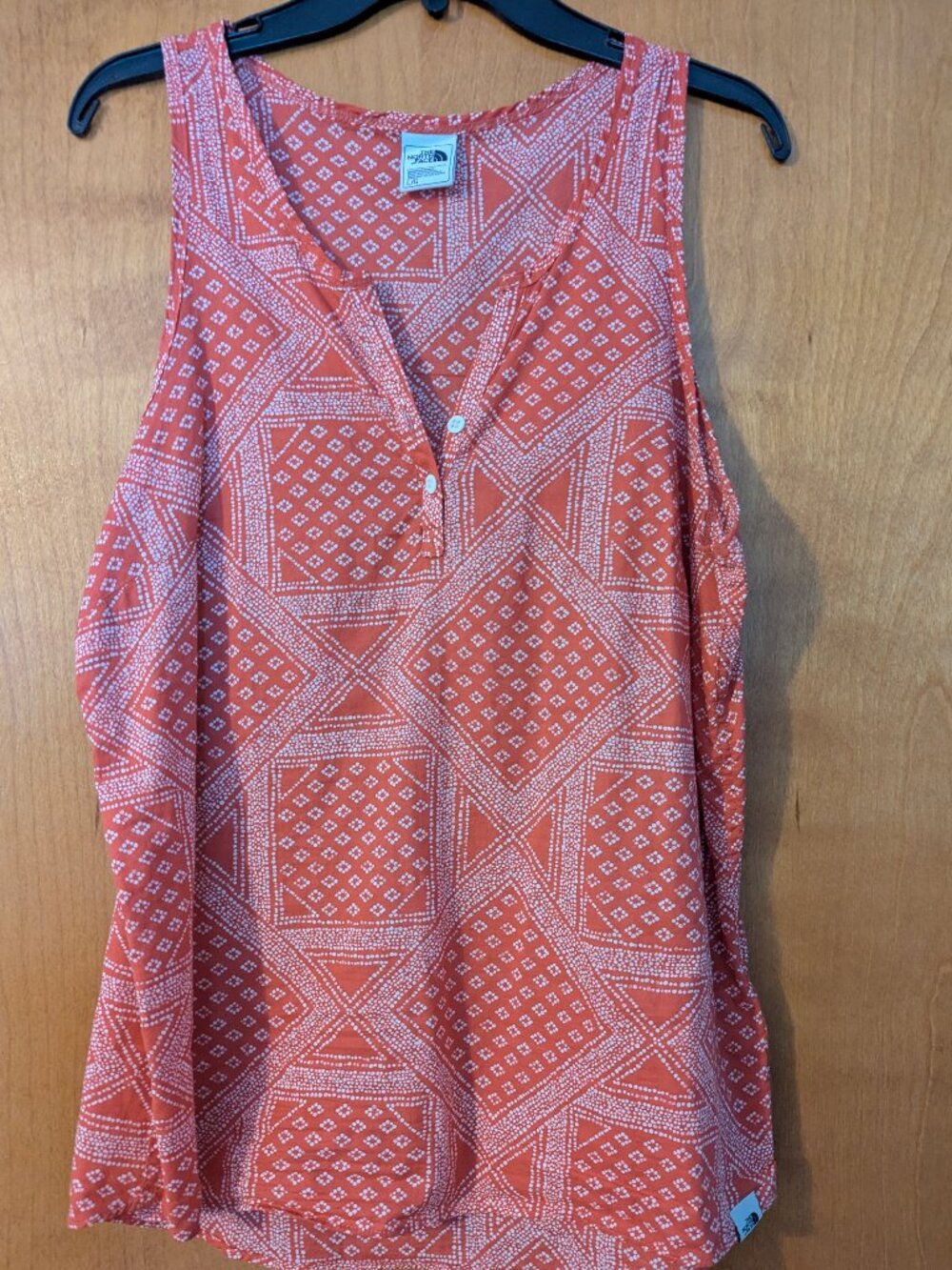 The North Face Organic Cotton Tank Top Red Bandana Print | Size Large